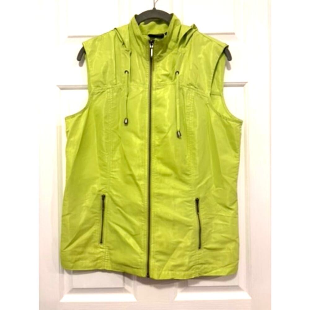 Additions by Chico's lime green vest size 1 small